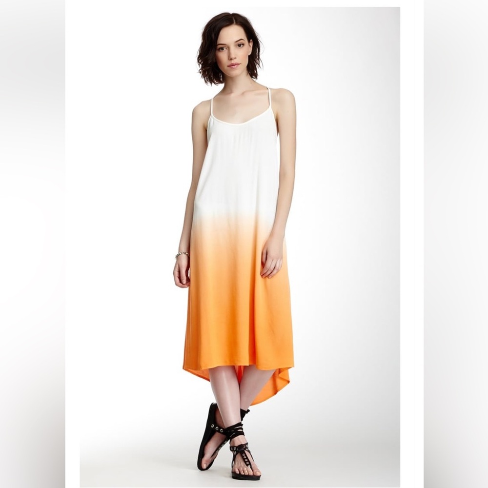 🍓3/$15 Sugarlips Citrus Dip Dyed Orange boho dress slip dress